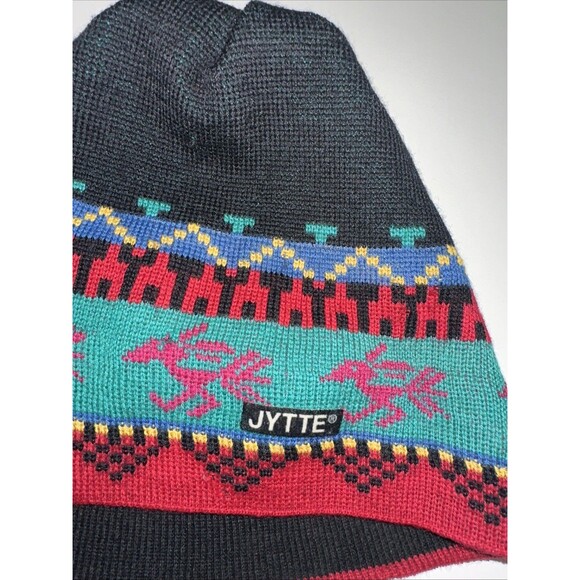 JYTTE 100% Wool Vintage Aztecs Southwestern Tassel Beanie Hat main image 12